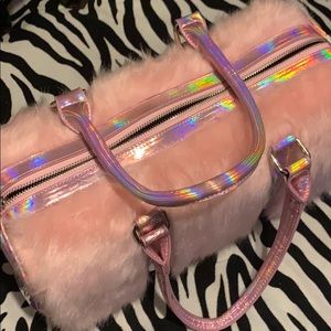 Dolls Kill Sugar Thrillz Pink Furry Purse